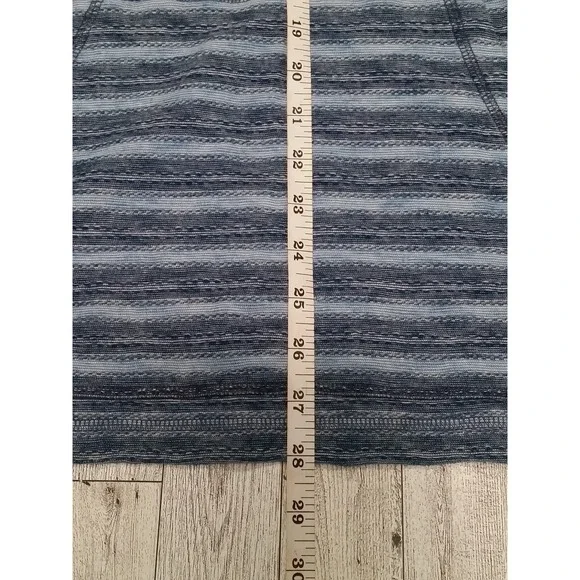 Men's Faherty Island Popover Hoodie Blue Stripe Cotton Size XL Soft Beachy Top - Picture 9 of 9
